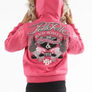 Pelle Pelle Ladies Red White & True Pink Jacket