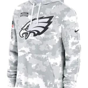 Philadelphia Eagles Salute To Service Camo 2024 Hoodie