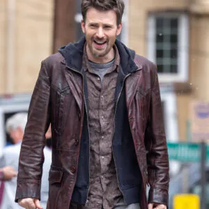 Red One Chris Evans Leather Jacket