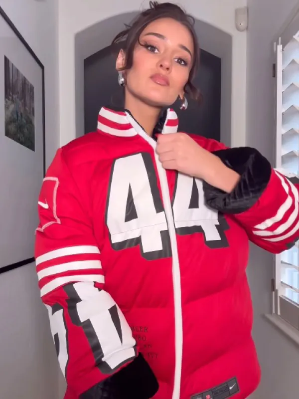 Kristin Juszczyk 49ers Puffer Jacket