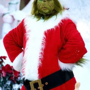 The Mean One Grinch Christmas Costume Coat With Free Cap