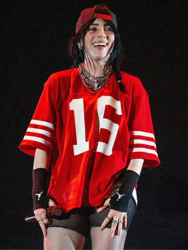 Billie Eilish Red Jersey