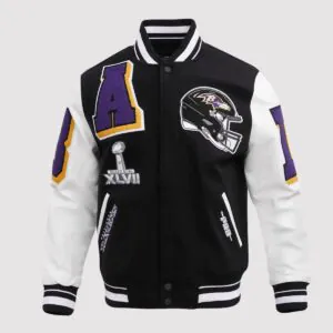 Baltimore Ravens Mashup Varsity Jacket