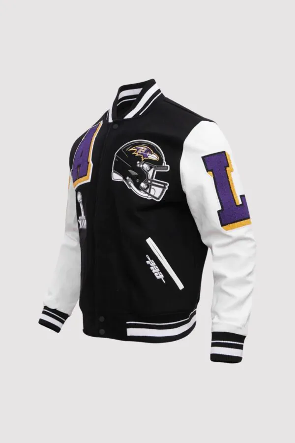 Baltimore Ravens Mashup Varsity Jacket