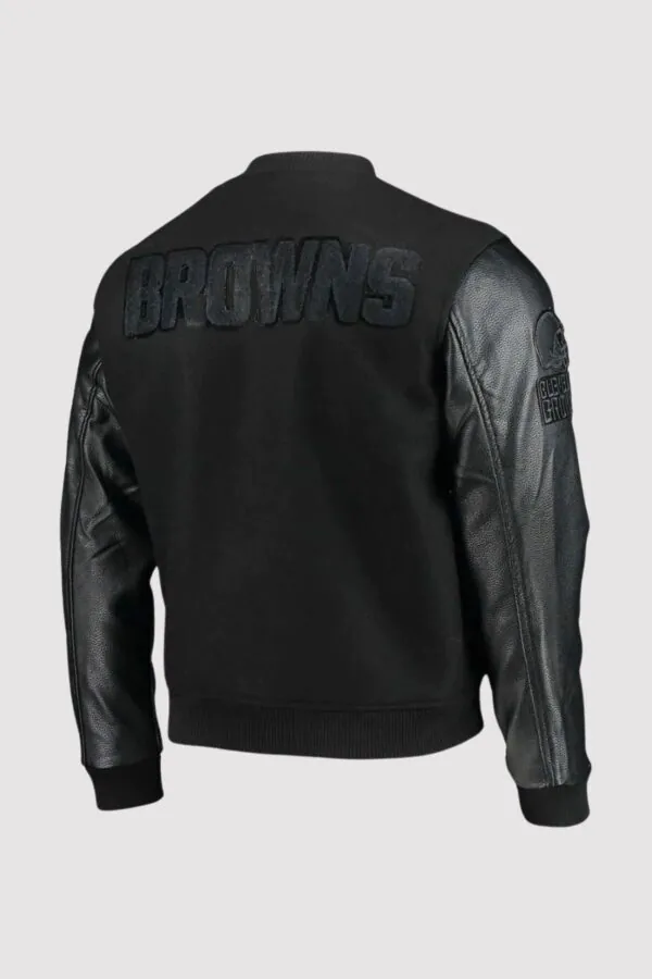 Cleveland Browns Black Varsity Jacket