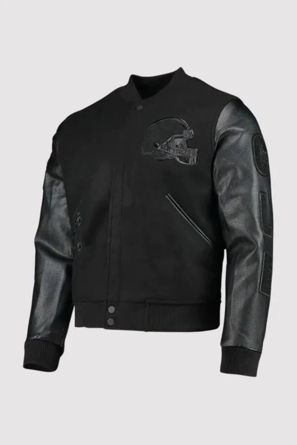 Cleveland Browns Black Varsity Jacket