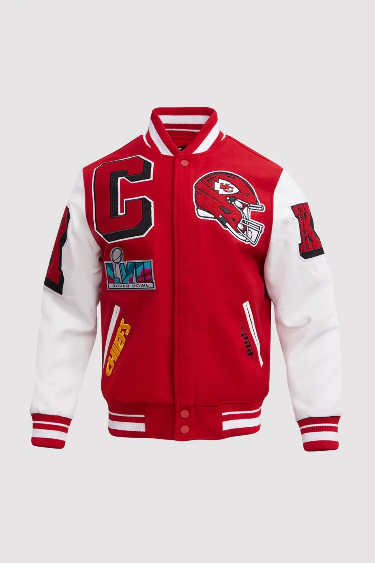 Kansas City Chiefs Pro Standard Red/White Mashup Varsity Jacket