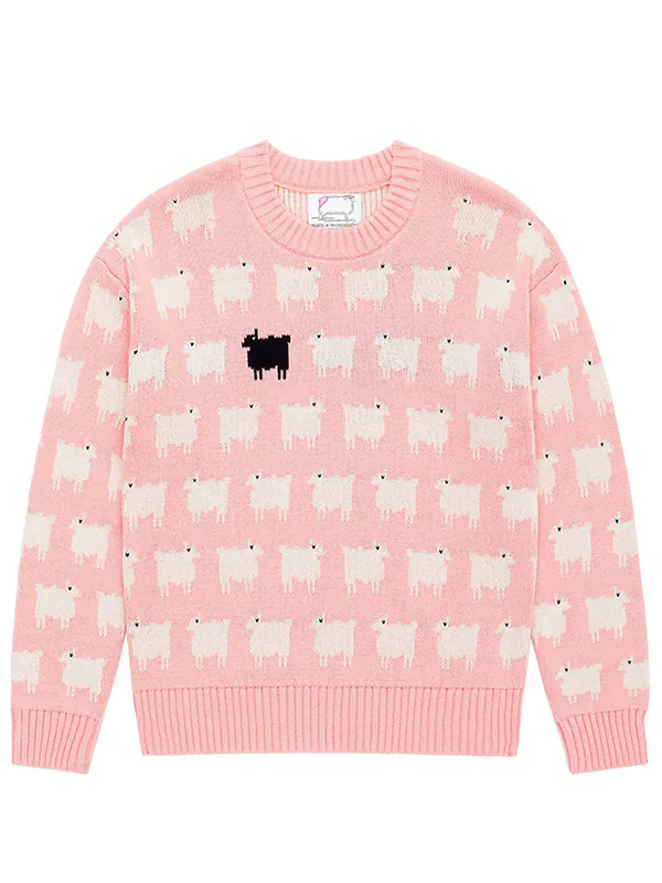 Lady Diana Pink Sheep Sweater