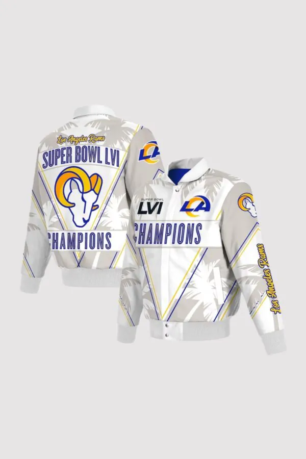 Los Angeles Rams Super Bowl LVI Champions Full-Snap Varsity Jacket