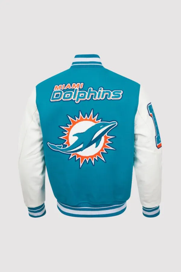 Miami Dolphins Pro Standard Mashup Varsity Jacket - Image 2