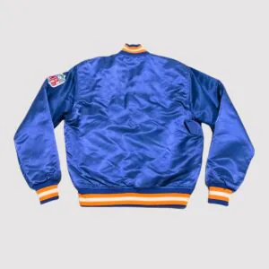 Minnesota Vikings 90s Blue Satin Bomber Jacket