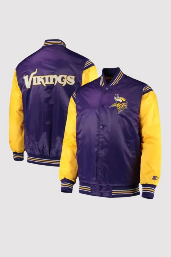 Minnesota Vikings Starter Purple/Yellow Satin Jacket