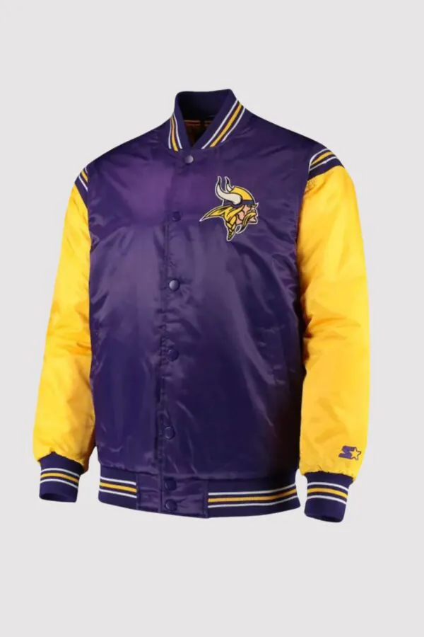 Minnesota Vikings Starter Purple/Yellow Satin Jacket