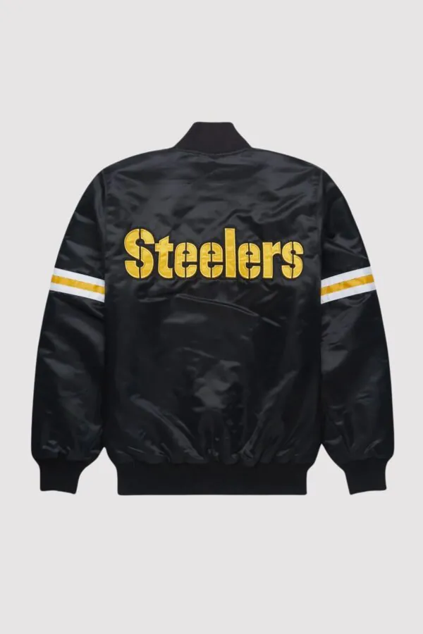 Pittsburgh Steelers Black Satin Jacket