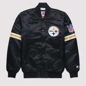 Pittsburgh Steelers Black Satin Jacket