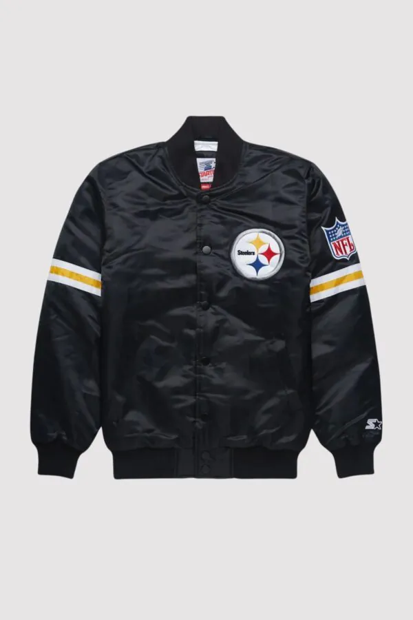 Pittsburgh Steelers Black Satin Jacket