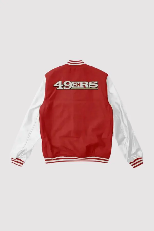 San Francisco 49ers Red/White Varsity Jacket