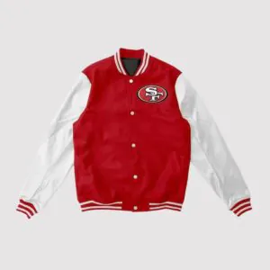 San Francisco 49ers Red/White Varsity Jacket