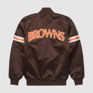 Starter Cleveland Browns Heavyweight Satin Varsity Jacket