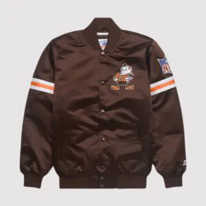 Starter Cleveland Browns Heavyweight Satin Varsity Jacket