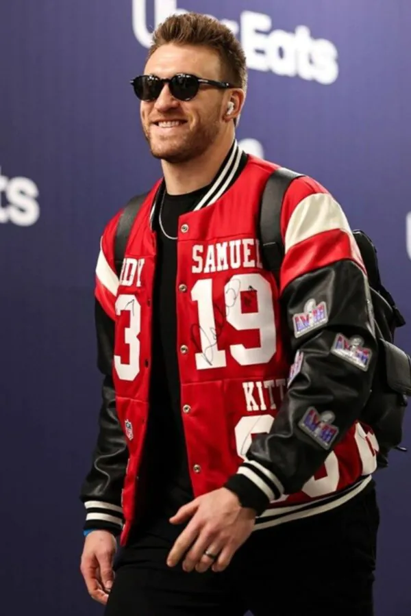 Super Bowl Lviii Kyle Juszczyk 49ers Varsity Jacket