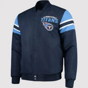 Tennessee Titans Extreme Alpha Satin Varsity Jacket