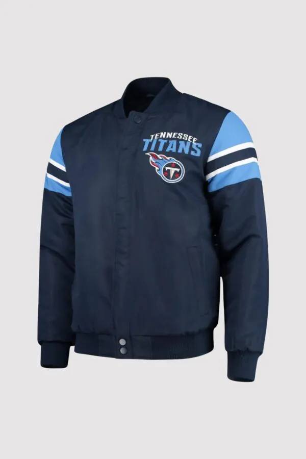 Tennessee Titans Extreme Alpha Satin Varsity Jacket