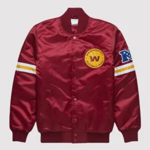 Washington Commanders Burgundy Starter Satin Jacket