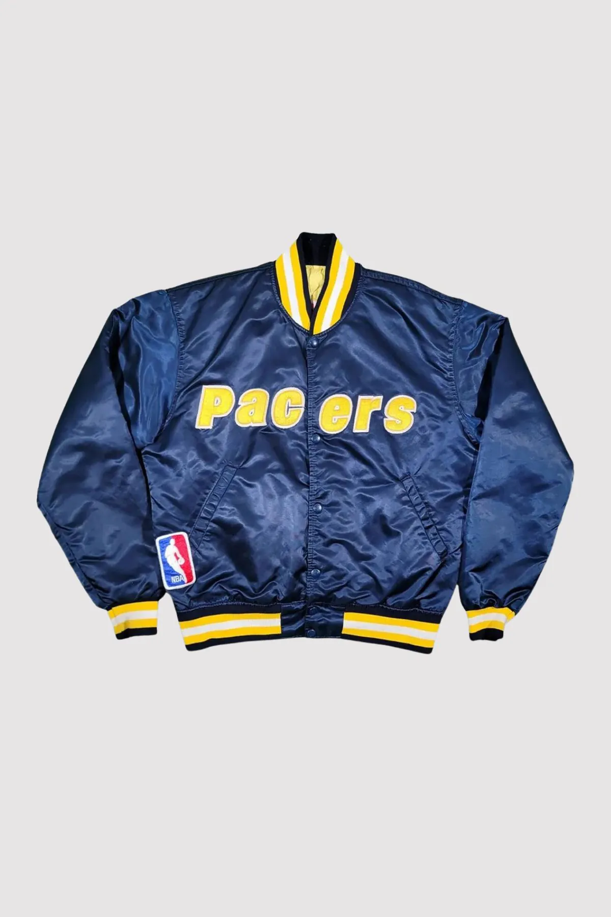 80’s Indiana Pacers Navy Blue Bomber Jacket