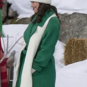 Believe In Christmas 2024 Meghan Ory Green Coat