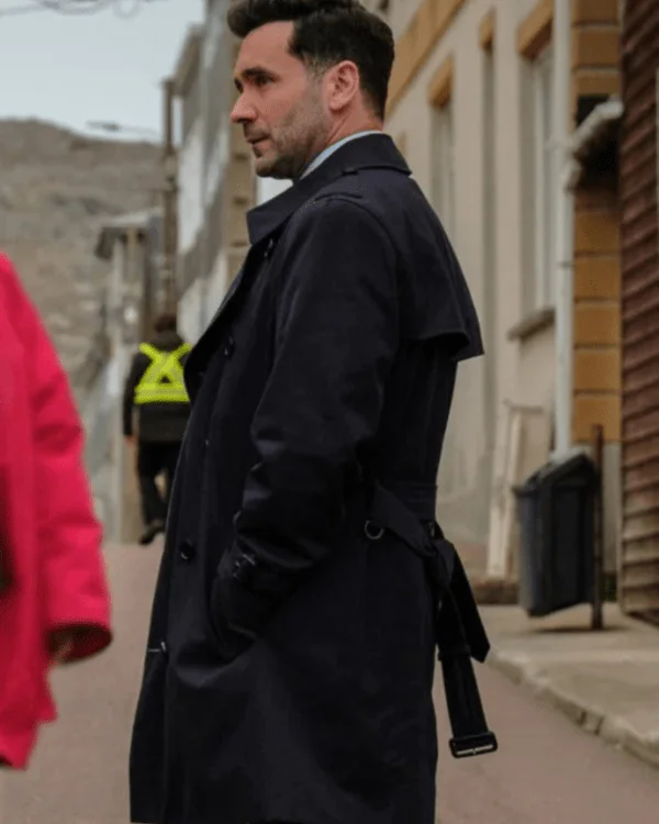 Allan Hawco Saint-pierre S01 Black Coat - Image 2