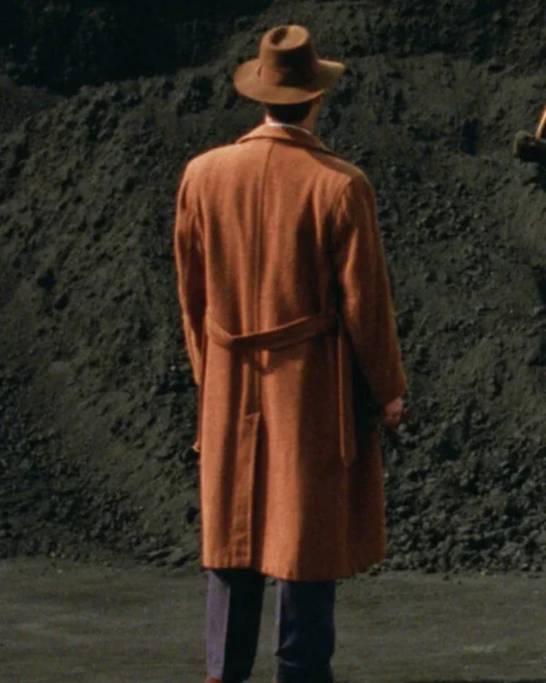 The Brutalist Guy Pearce Brown Coat