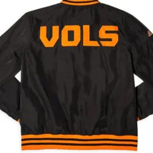 Tennessee Volunteers Dark Mode Black Varsity Jacket