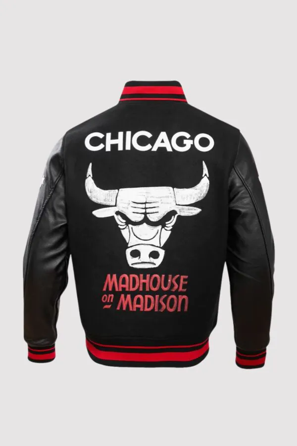 Chicago Bulls 2024 City Edition Black Varsity Jacket - Image 2