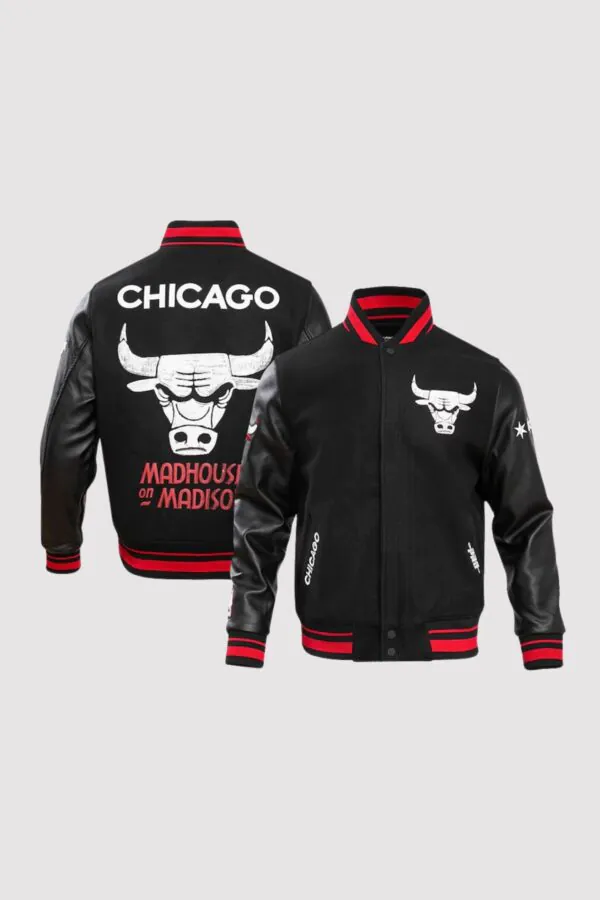 Chicago Bulls 2024 City Edition Black Varsity Jacket