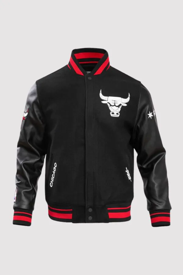 Chicago Bulls 2024 City Edition Black Varsity Jacket