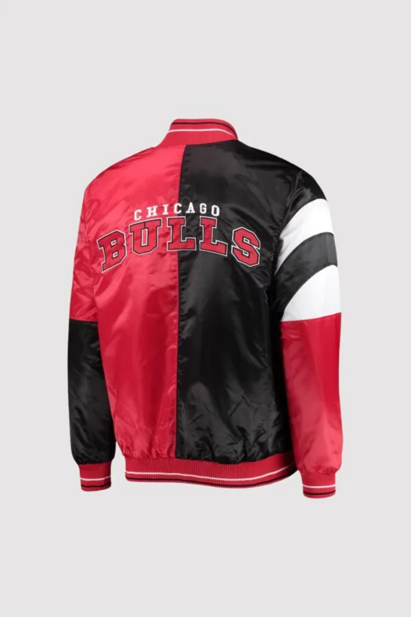 Chicago Bulls NBA 75th Anniversary Leader Color Block Satin Jacket