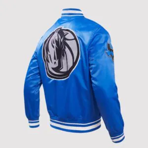 Dallas Mavericks 2034/24 City Edition Royal Satin Varsity Jacket