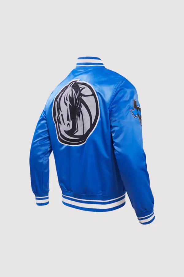 Dallas Mavericks 2034/24 City Edition Royal Satin Varsity Jacket