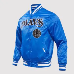 Dallas Mavericks 2034/24 City Edition Royal Satin Varsity Jacket