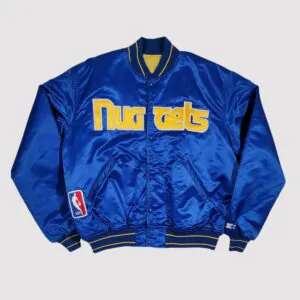 Denver Nuggets 90’s Blue Varsity Jacket