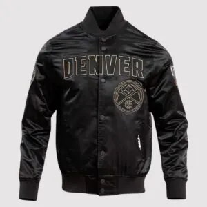 Denver Nuggets NBA Finals Champions Black 2023 Satin Jacket