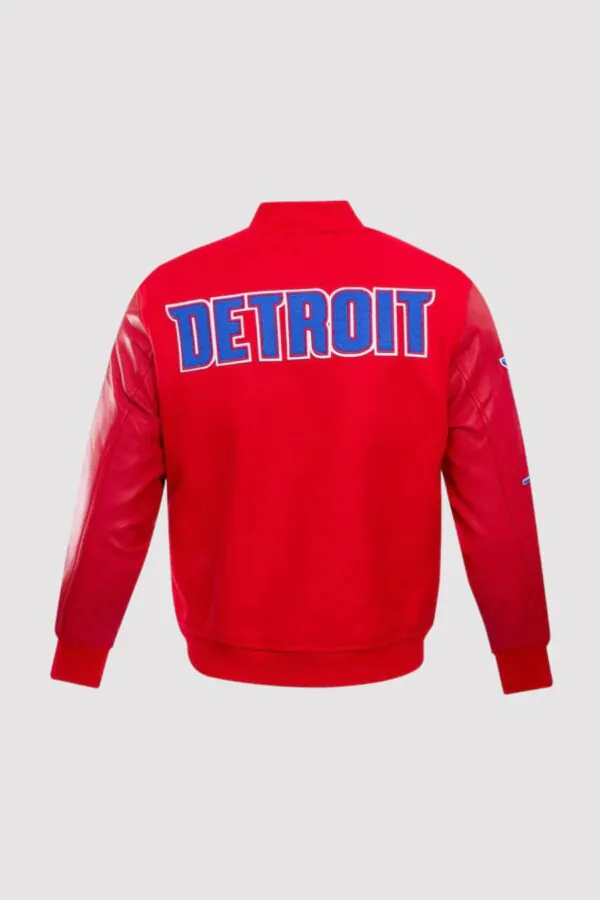 Detroit Pistons Red Classic Wool Varsity Jacket