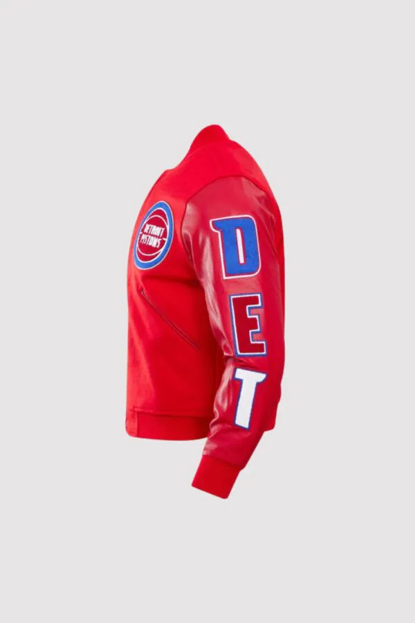 Detroit Pistons Red Classic Wool Varsity Jacket