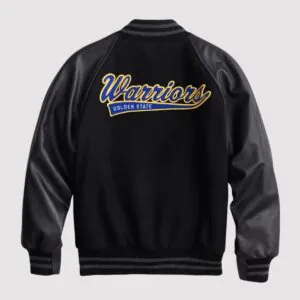 Golden State Warriors Black Varsity Jacket