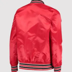 Houston Rockets The Diamond Classic Red Full-Snap Varsity Jacket