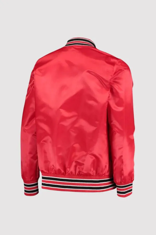 Houston Rockets The Diamond Classic Red Full-Snap Varsity Jacket