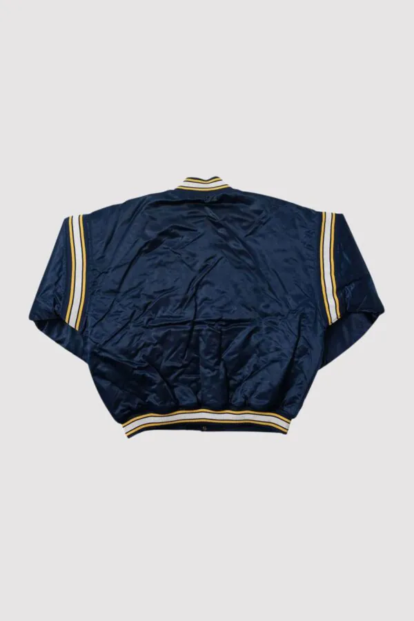 Indiana Pacers Navy Satin Varsity Jacket