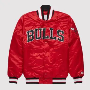 Starter Chicago Bulls Red Satin Jacket