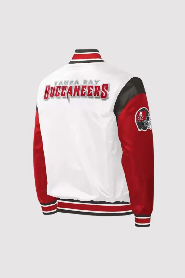 Tampa Bay Buccaneers Throwback Warm Up Pitch Varsity Jacket - Image 2